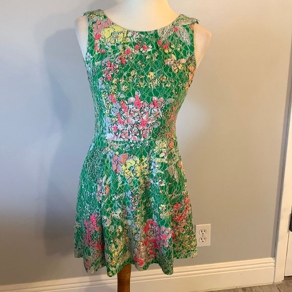 Maeve Dresses & Skirts - [MAEVE] Multicolored Lace/Sequin Dress - Size 2